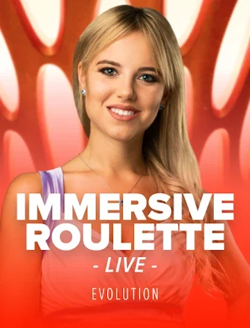 Immersive Roulette from Evolution, streamed at online casino Lizaro